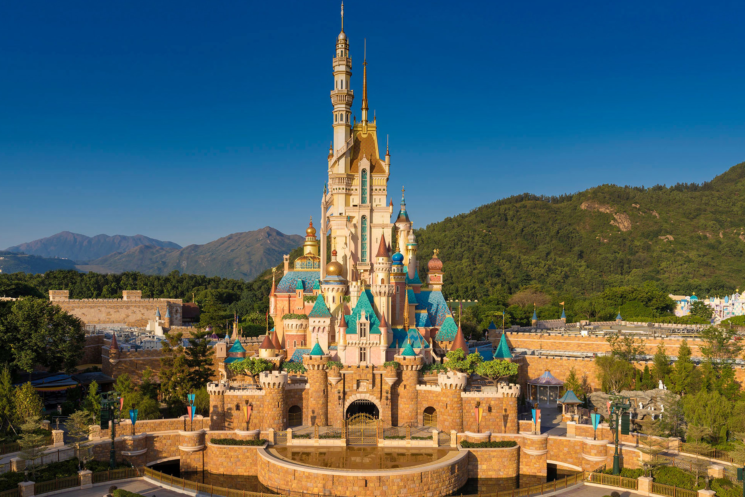 See the spectacular Hong Kong Disneyland Castle of Magical Dreams with Wishful Thinking an authorized Disney vacation planning agency