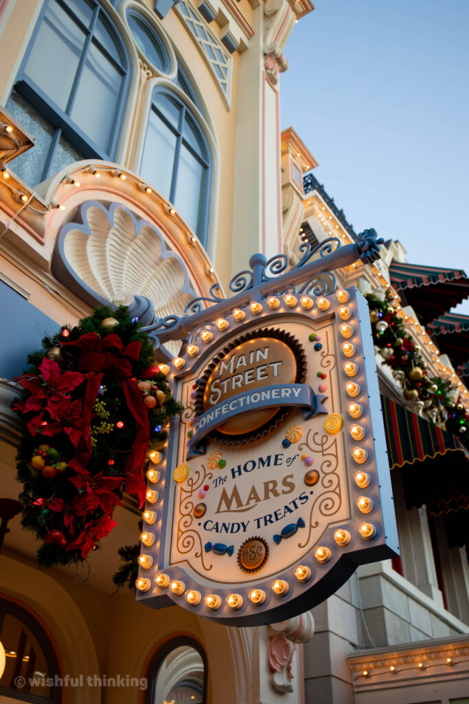 On Main Street U.S.A., the Main Street Confectionery tempts Disney guests with fresh-baked treats, cupcakes and candies